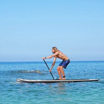 Надувная Сап доска (SUP board) с насосом, веслом и страховочным лишем Горы — изображение 7